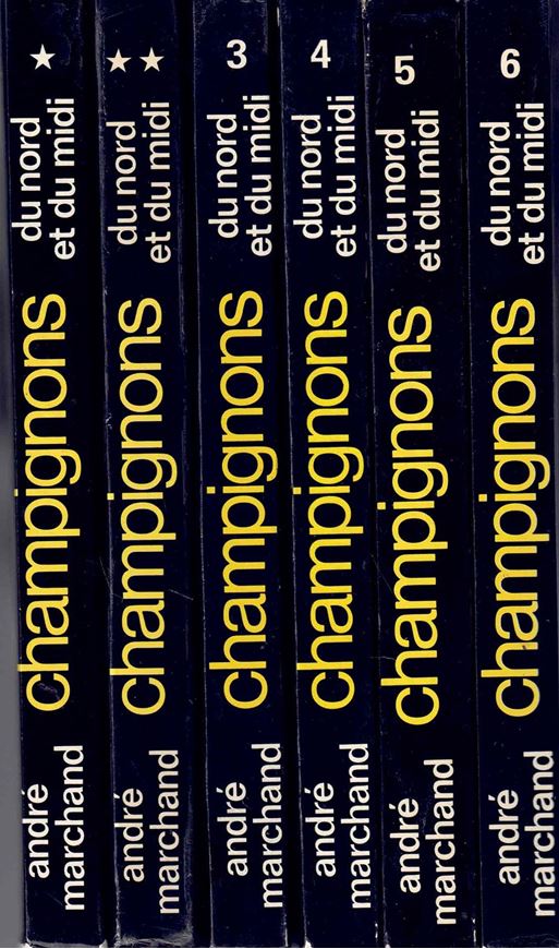 Champignons du Nord et du Midi. Vols. 1 - 6. 1971 - 1980. 8vo. Hardcover.