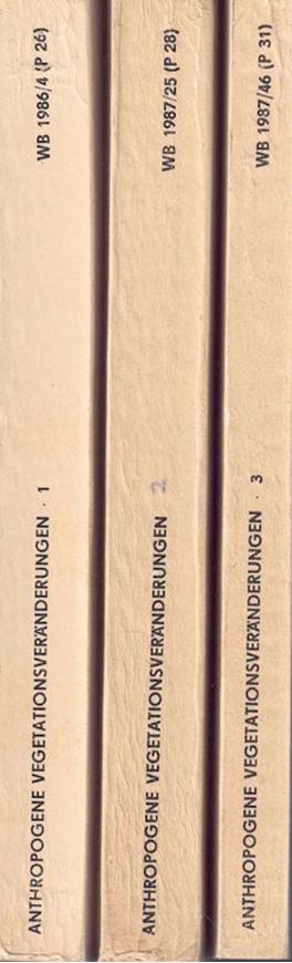 Erfassung und Bewertung Antropogener Vegetationsveränderungen. 3 Teil. 1987. (Martin-Luther-Universität Halle-Wittenberg, Wissenschaftl. Beiträge, 1987/4). 906 S. Broschiert.