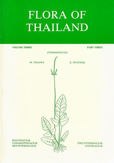 Volume 03, part 04: Pteridophytes: Dipteridaceae, Cheiropleuriaceae, Polypodiaceae, Grammitidaceae, Marsileaceae, Salviniaceae, Azollaceae. 1989. 4 col.pls. many line figures. 160 p. gr8vo. Paper bd.