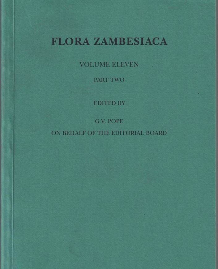 Volume 011, part 02: la Croix, I. and P. J. Cribb: Orchidaceae,2. 1998. Many line drawings. 8 col. pls. 248 p. gr8vo. Paper bd.