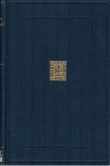 Die Frullaniaceae der Indomalesischen Inseln (de Frullaniaceis VII). 1930. (Annales Bryologici, Suppl. 1). 304 Fig. 187 S. gr8vo. Originalleinen.