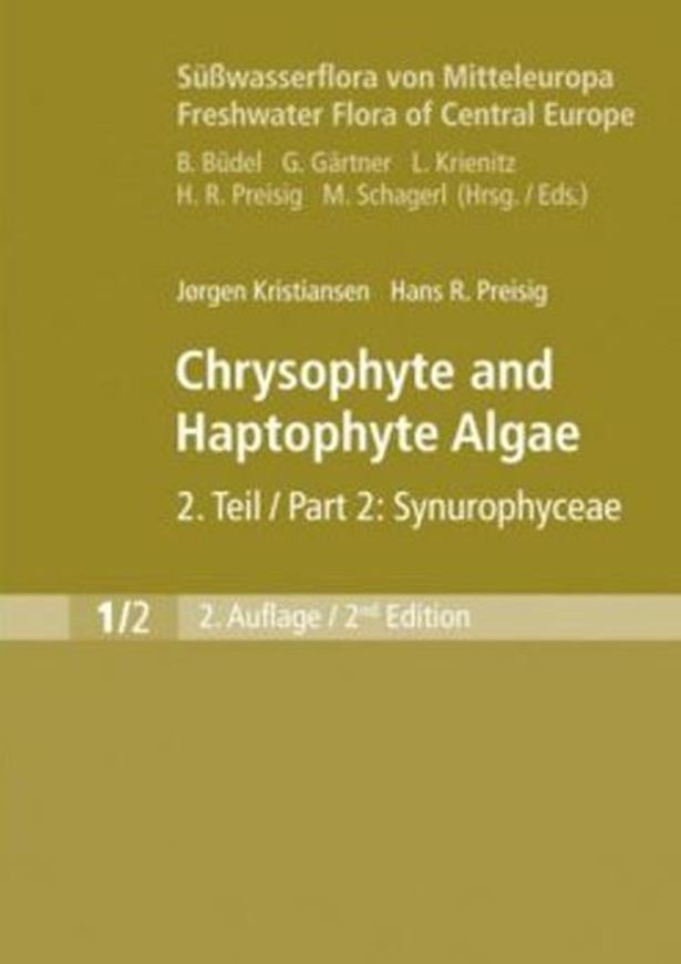 Band 01:02: Chrysophyte and Haptophyte Algae: Synurophyceae, by J. Kristiansen and Hans Gärtner. Edited by Burkhard Bürgel, Georg Gärtner, Lothar Krienitz, Hans R. Preisig und Michael Schagerl. 2nd edition. 2007. 690 figs. 251 p. 8vo. Hardcover. - In English.