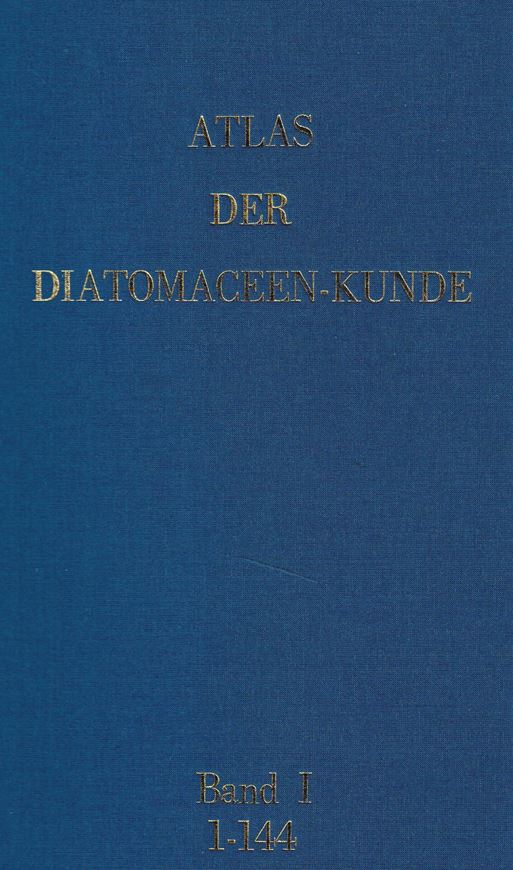 Begründet von Adolf Schmidt,fortgesetzt von Martin Schmidt, Friedrich Fricke, Heinrich Heiden, Otto Müller und Friedrich Hustedt. Series I-X (=all published). Hefte 1-105, 109-120 enthaltend die Tafeln 1-420,433-480. Leipzig/Berlin 1874-1959. (Second reprinted edition, 1984). In 3 loose leaf-binders, 30 x 42 cm.- With introduction by Dr.Kalbe, and including the 'Index to Atlas der Diatomaceenkunde