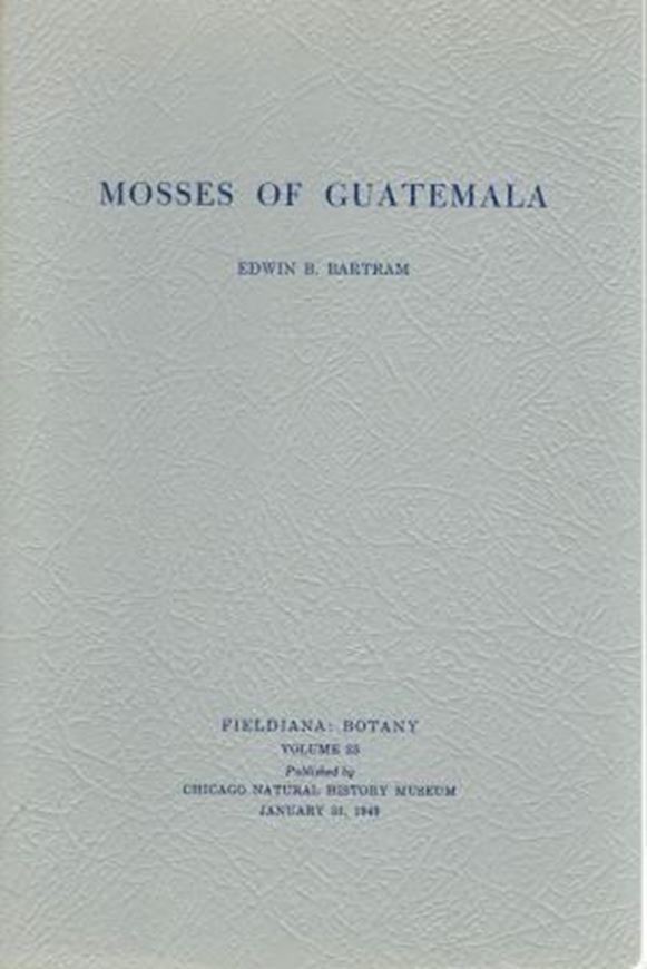 Mosses of Guatemala. 1949. (Fieldiana Bot. 25) 190 figs. 442 p.