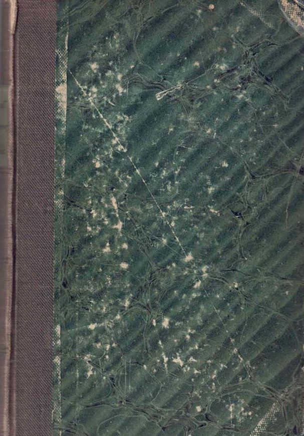 Kryptogamen-Flora von Sachsen, der Ober-Lausitz, Thüringen und Nordböhmen, mit Berücksichtigung der benachbarten Länder. Erste Abteilung: Algen im weitesten Sinne, Leber- und Laubmoose. 1863. illustr. XX, 653 S. gr8vo. Halbleinen