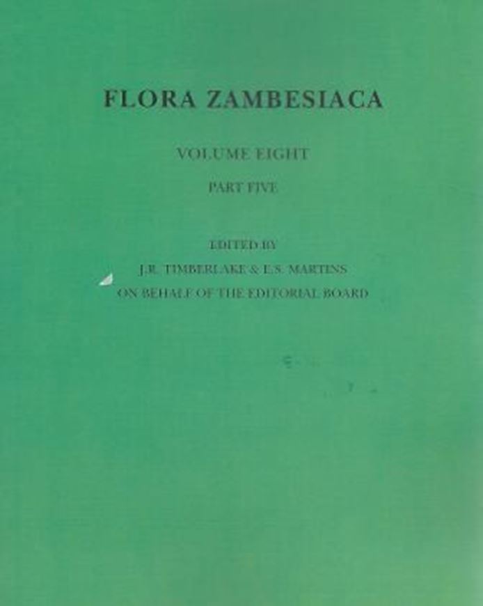  Volume 008, part 5: Acanthaceae: Pseudocalyx to Crossandra. 2013. illus. 184 p. gr8vo. Paper bd.