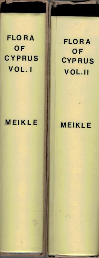 Flora of Cyprus. 2 vols. 1977 - 1985. illus. XII, 1969 p. gr8vo. Hardcover.