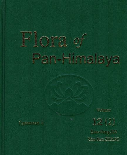 Volume 12: 2: Cyperaceae II, by Xiao -  Feng JIN and  Shu - ren ZHANG: illus. (line drawings & dot maps.)  X, 421 p.  gr8vo. Hardcover.- In English.