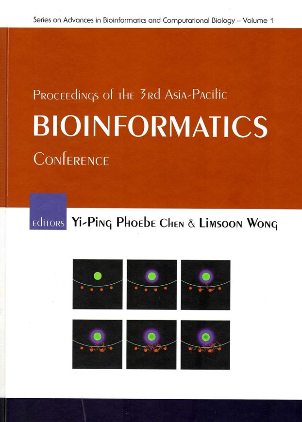 Proceedings of the 3rd Asia-Pacific Bioinformatics Conference, Institute for Infocomm Research (Singapore), January 2005. Publ. 2005. XIII, 384 p. gr8vo. Hardcover.