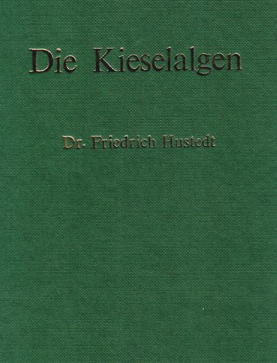Die Kieselalgen Deutschlands, Österreichs und der Schweiz. Mit Berücksichtigung der übrigen Länder Europas sowie der angrenzenden Meeresgebiete. 3 Vols. 1927-1964. Reprint 1991. (Rabenhorst, Kryptogamenflora von Deutschland..., Band VII). 4220 figs. XII, 2581 p. gr8vo. Hardcover.