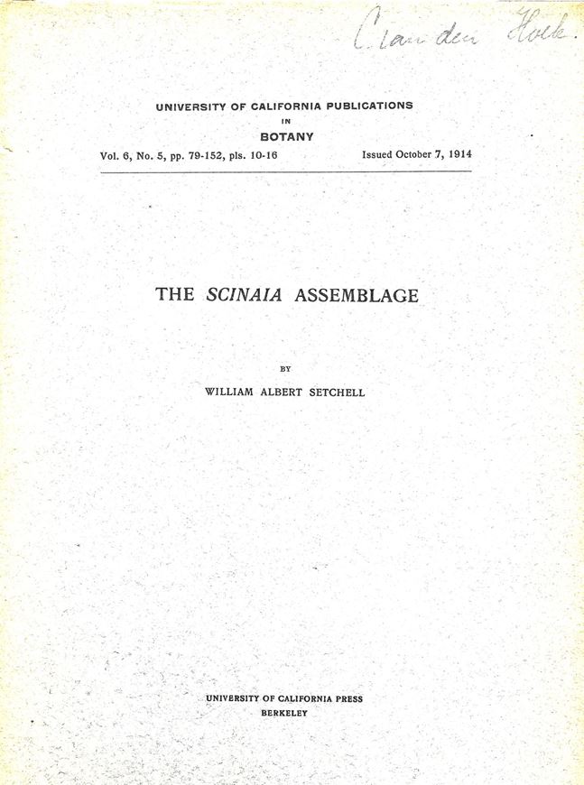 A collection of 3 monographs on algae as given below. Paper bd.