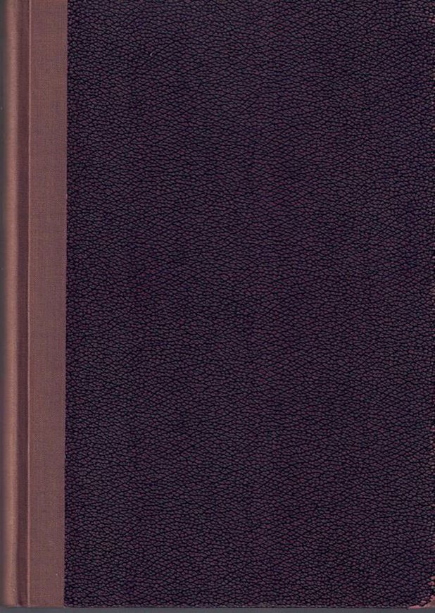 Die Grasheiden Mitteleuropas. Versuch einer vergleichend - pflanzengeographischen Gliederung. 2 Teile. 1040. (Botanisches Archiv, 41). 161 S. - Gebunden mit:) Meusel H.: Die Steppenheiden des Kyffhäusers, gesehen im Rahmen der eurosibirischen Hügelsteppenvegetation. 1941. (Berichte d. Deutsch. Bot. Ges, Jg. 1941, Band LIX, Hedt 6). 4 Tafeln. 4 S. gr8vo. Halbleinen.