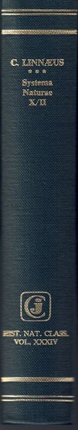 Systema Naturae per Regna Tria Naturae, secundum classes, ordines, genera, species com characteribus, differentiis, synonymis, Locis. Tomus II: Vegetabilia. Editio Decima. 1759. ( Reprint 1964, Historiae Naturalis Classicae, 34). 559 p. Cloth.