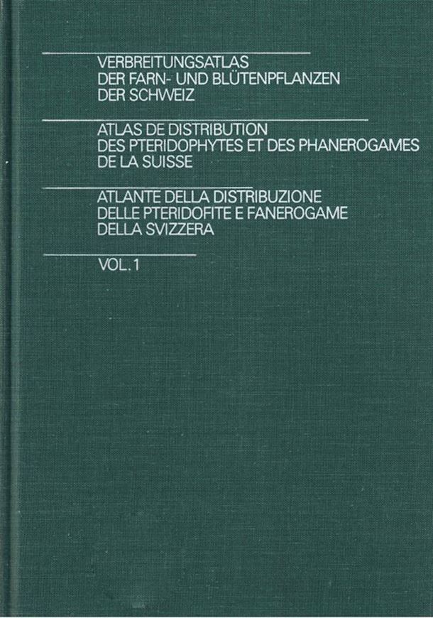 Verbreitungsatlas der Farn- und Blütenpflanzen der Schweiz / Atlas de Distribution des Pteridophytes et des Phanerogames de la Suisse / Atlanta della Distributione delle Pteridofite e Fanerogame della Svizzera. 2 Bände. 1982. 2571 Verbreitungskarten. 1448 Seiten. 4to. Leinen.