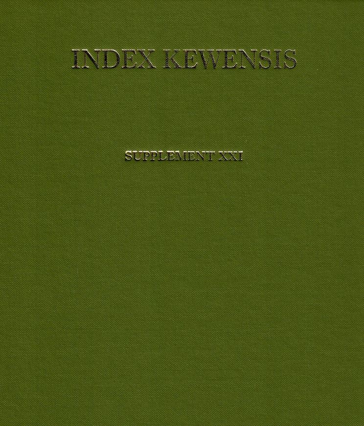 Supplement 21 covering 1996 to 2000. Publ. 2002. 376 p. 4to. Hardcover.