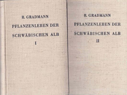 Das Pflanzenleben der Schwäbischen Alb. 2 Bände. Vierte Auflage. 1950. 74 meist farb. Taf. . XLIV, 407 S. gr8vo. Leinen.
