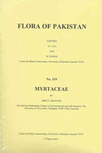 No. 219: Myrtaceae. 2012. illus. 45 p. gr8vo. Paper bd.