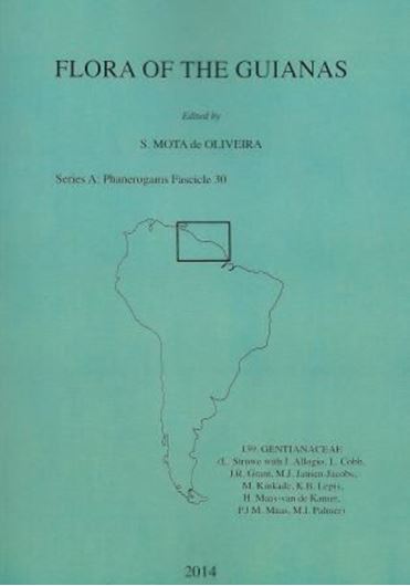 Series A: Phanerogams. Fascicle 30: Gentianaceae. 2014. 25 figs. 131 p. gr8vo. Paper bd.
