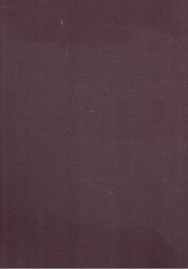 Phylogenie der Blütenformen und der Geschlechterverteilung bei den Compositen. Inauguraldissertation... Univ. Zürich.: 1901. (Arbeit aus dem bot. Museum des eidg. Polytechnikus Zürich). 2 Tafeln. 80 S. 4to. Leinen.