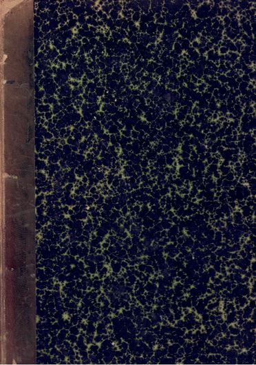 Synopsis of the Naviculoid Diatoms. 2 parts in 1.1894-1895. (Sv.Vet.-Akad.Handl., New Series 26:2 & 27:3). 9 pls. 412 p. 4to. Halfleather.