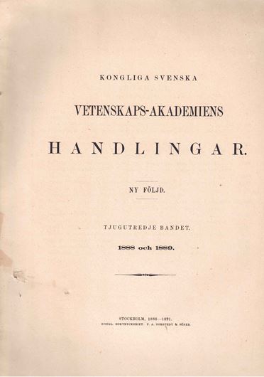 Species Sargassorum Australiae descriptae et dispositae. Accedunt de singulis partibus Sargassorum,earumque differentiis morphologicis in diversis speciebus observationes nonnullae; nec non dispositionis specierum omnium generis,his differentiis fundatae, periculum.Stockholm 1889.(Kongl.Sv.VBet.-Akad.Handl.23,3).31 (12 col.) pls.133 p.4to.