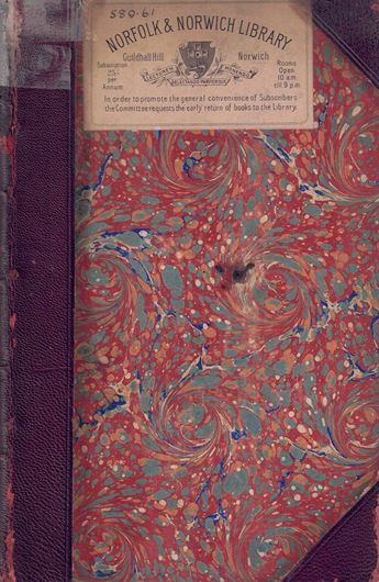 The British Desmidieae. London 1848. 35 coloured plates  IV,XXVI,226 p. Halfleather.