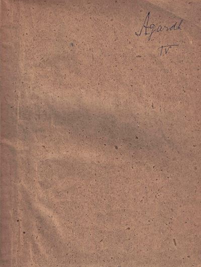 Till Algernes Systematik. 1872. ( Lunds Univ. Arsskrift, IX). 3 pls. 134 p. 4to. Paper bd.