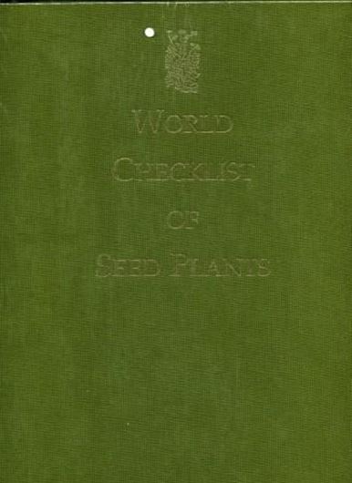  Ed. by R. Govaerts. Volume 2 . Letter 'B' .1996. 492 p.Large 4to. Cloth.