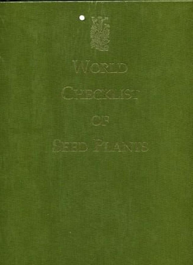  Ed. by R. Govaerts. Volume 2 . Letter 'B' .1996. 492 p.Large 4to. Cloth.