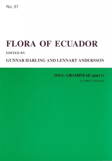 Part 057: Laegaard, Simon: Gramineae, part 1. 1997. illus. 56 p. gr8vo. Paper bd.
