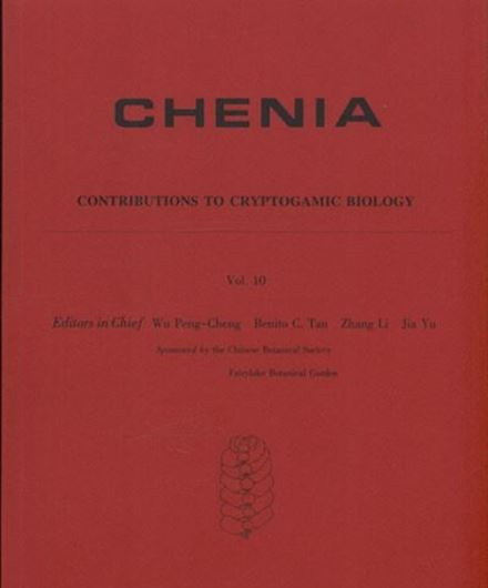 Contributions to Cryptogamic Biology. Vol. 10. 2011. illus. 318 p. gr8vo. Paper bd. - In English, with Latin nomenclature.