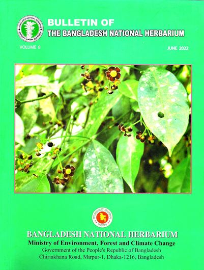 of the Botanical Herbarium (Bangladesh). Volumes 1-8. 1988-2022. partly col. illus. gr8vo. Paper bd.
