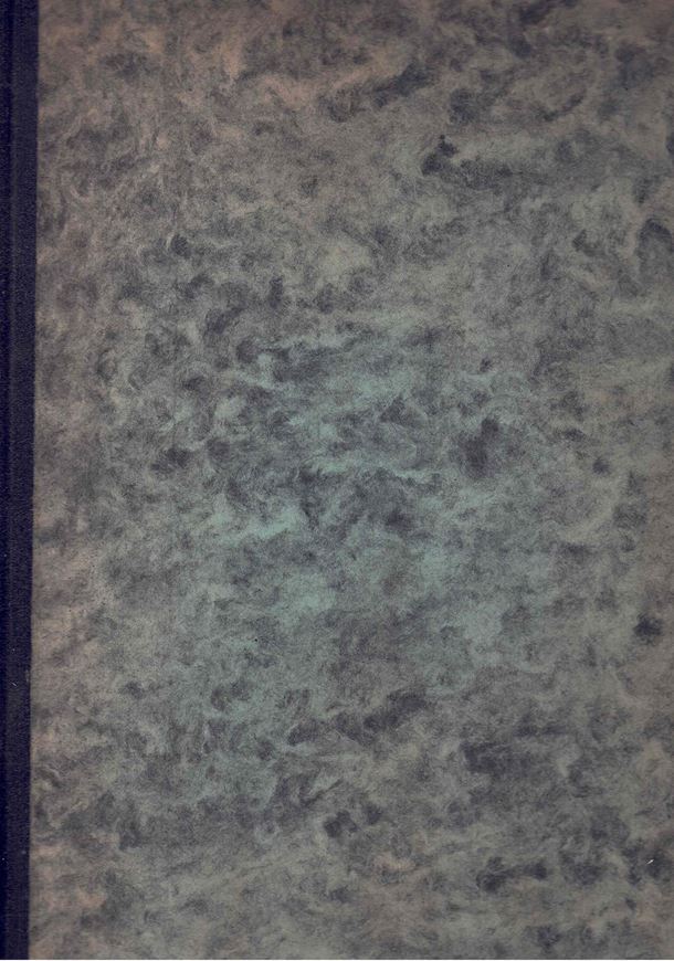 Illustration des Espèces et Formes du Genre ad'Algues Gloiopeltis J. AG- 1871-1872. 21 col. lithogr. plates. XI, 75 p. - (Bound with). Illustration des Algues du Japon. 1872. 1 col. lithogr. plate.19 p.- (Bound with:)  Algues du Japon (suite). 1874.. 22 col. lithogr. plates. 15 p. - (Musée Botanique de Leide, Volume I & 2 1871-1874). Cardboard bound. Large 4to.