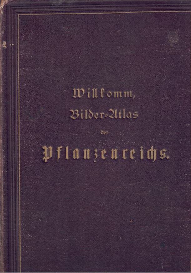 Bilder-Atlas des Pflanzenreichs nach dem natürlichen System. 68 kol. Tafeln. 96 S. Folio Hardcover.