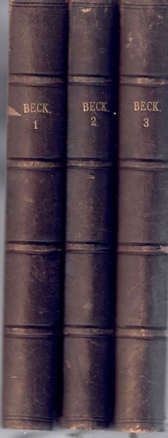 Flora von Nieder - Österreich. Handbuch zur Bestimmung sämmtlicher in diesem Kronlande und der angrenzenden Gebiete wildwachsenden, häufig gebauten und verwildert vorkommenden Samenpflanzen... 2 Hälften in 3 Teilen. 1890 - 1893. VI, 1396 S. gr8vo. Halbleder.