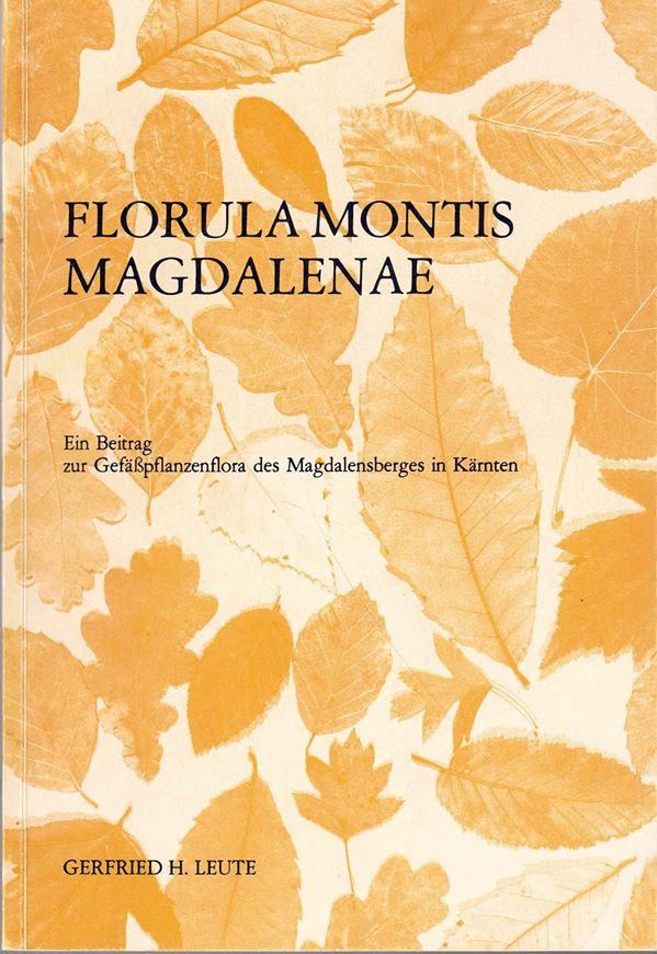 Florula Montis Magdalenae. Ein Beitrag zur Gefäßpflanzenflora des Magdalensberges in Kärnten. 1980. (Carithia, Sonderheft 37). 9 Punktkarten. 1 Übersichtskarte. 155 S. gr8vo. Broschiert.