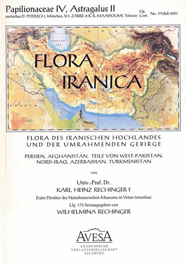 Flora Iranica.Lfg.175,Teil 2: Astralagus (Papilionaceae). Teil 2. 2001. 135 Tafeln. 200 S. gr8vo. Broschiert.