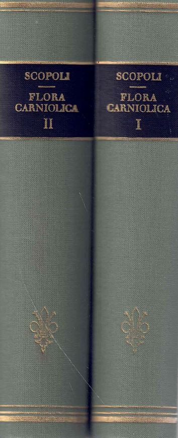 Flora Carniolica exhibens Plantas Carnioliae Indigenas et Distributas in Classes, Genera, Species, Varietates ordine Linnaeano. 2 vols. 1772. (Reprint 1972). 65 pls. 944 p. - With new introductory matter.