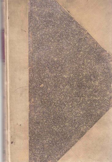 Flora Carpatorum Centralium phanerogamarum et cryptogamarum vascularium üraecipue in Tatrae Magnae montibus regionisque adjacentibus sponte crescentium enumerationem et descriptionem contines. 2 Teile in einem Band. 1891. XVI, 209, VII, 591,LVI p. 8vo. Halbleder. - In Deutsch.