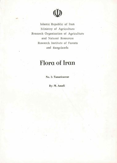 Fascicles 1-31, 34-36. 1990 (?) - 2011. gr8vo. Paper bd. - In Farsi, with Latin nomenclature.