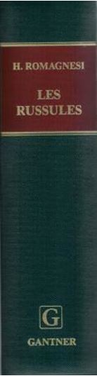 Les Russules d'Europe et d'Afrique du Nord. Essai sur la valeur taxonomique et specifique des caracteres morphologiques et microchimiques des spores et des revetements. Reimpression supplementee. With an English translation of the keys by R.W.G.Dennis. 1985. (Reprint 1996).1 code des couleurs des sporees chez les Russules. 1139 figures dessinnees. 64 & 1030 p.gr8vo.Toile. (ISBN 978-3-904144-01-8)
