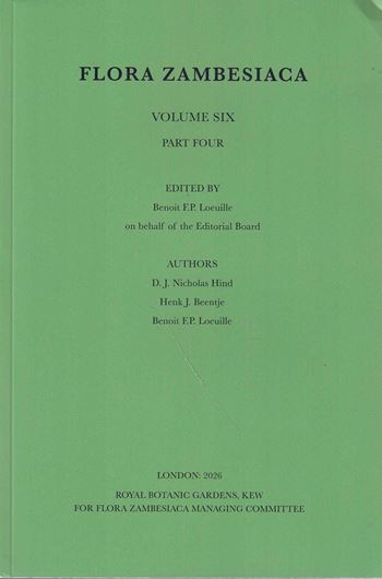 Volume 006, part 04: Compositae. 2026. VI, 156 p. gr8vo. Paper bd.