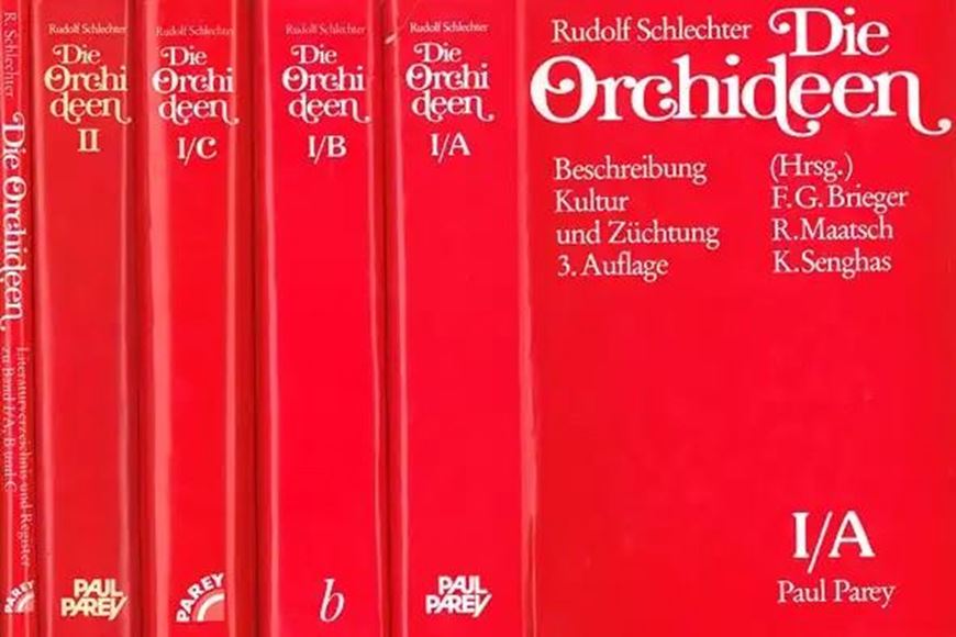 Die Orchideen. 3te rev. Auflage.  Herausg. von K. Senghas. Literaturverzeichnis und Register zu Band I/A,B,C. Mit Beiträgen von B. Diesel-Hardt, G. Gerlach, W. Haber, M. Hardt, M. Hassler und K. Senghas. 2002. XI, 268 S. gr8vo. Leinen.