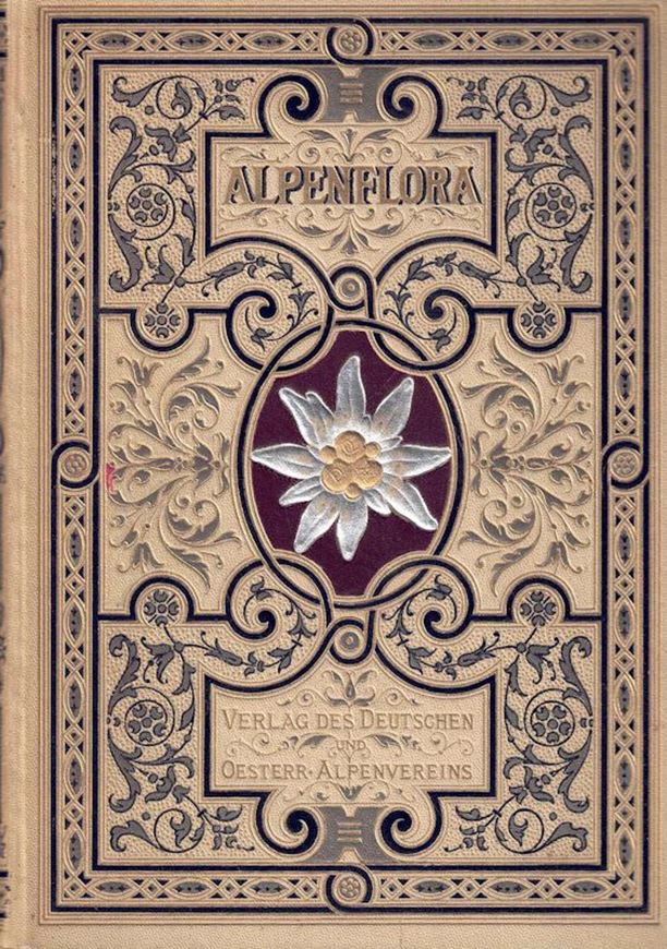 Atlas der Alpenflora.Herausgegeben vom Deutschen und Österreichischen Alpenverein..5 Bände.1882-1884.. Mit 500 kol.Tafeln nach Naturaufnahmen und Originalvorlagen von A. Hartinger.