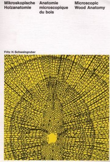 Mikroskopische Holzanatomie. Formenspektren mitteleuropäischer Stamm- und Zweighölzer zur Bestimmung von rezentem und subfossilem Material. 2.Aufl. 1982. zahlr.Fotos. 226 S. Lex8vo. In drei Sprachen: Deutsch, Französisch und Englisch.