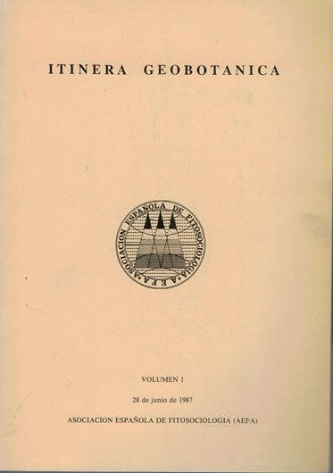 Datos sobra la vegetacion de las Cordilleras Central y Cantabrica. II Excursion Internacional de Fitosociologia.1987.(Itinera Geobotanica,1).Illus. 145 p.gr8vo.Paper bd.-In Spanish,with brief English abstract.