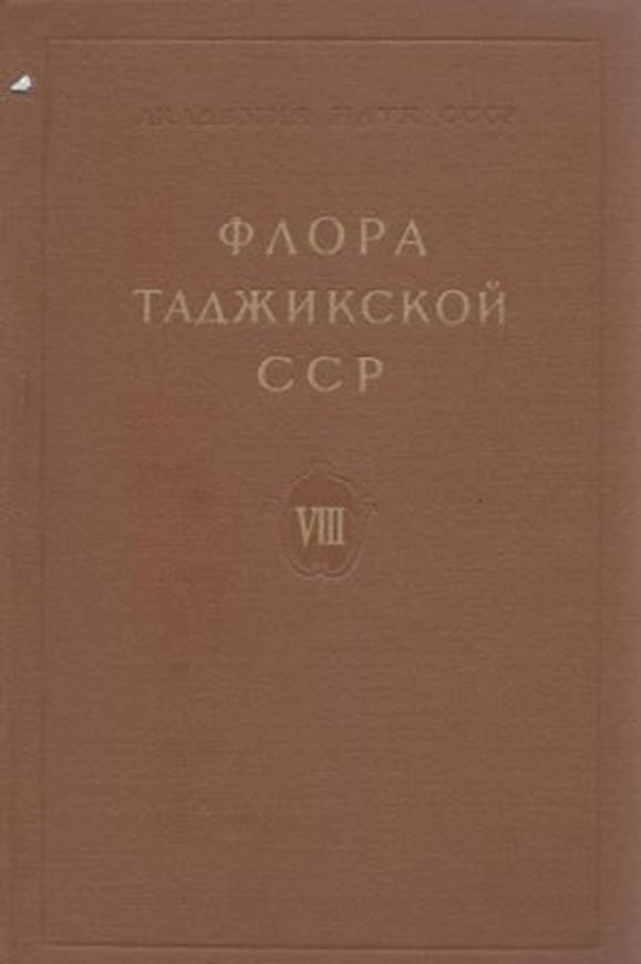 Volume 8. 1986. 62 plates (=line-drawings).519 p. gr8vo.Hardcover.-In Russian,with Latin nomenclature and Latin species index.
