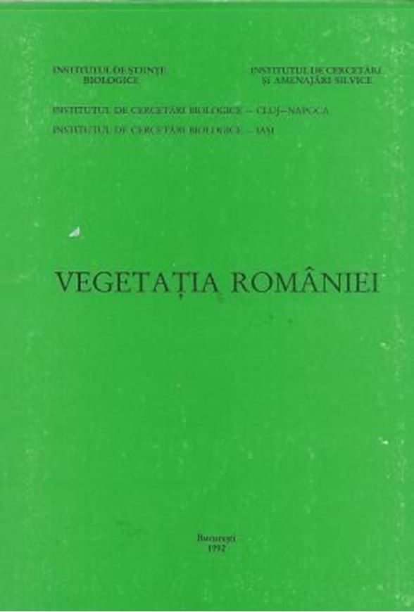 Vegetatia Romaniei.1992. 1 col.foldg.map of the potential vegetation of Romania(1:2 000 000). 407 p.gr8vo.Paper bd.-In Romanian,with extensive German summary (Die Vegetation von Rumaenien, geographische Einheiten der potentiellen Vegetation).