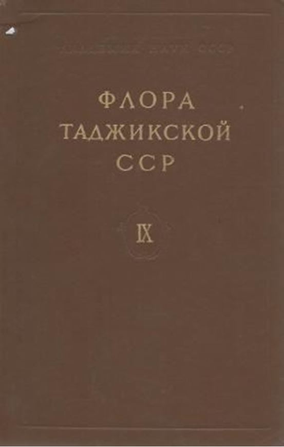 Volume 009. 1988. 65 pls. (line-drawings). 566 p. gr8vo. Hardcover. - In Russian, with Latin nomenclature and Latin species index.