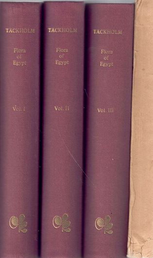 Flora of Egypt. Volumes 1 - 4. (=all published). 1941- 1969. (Reprint 1973). gr8vo.